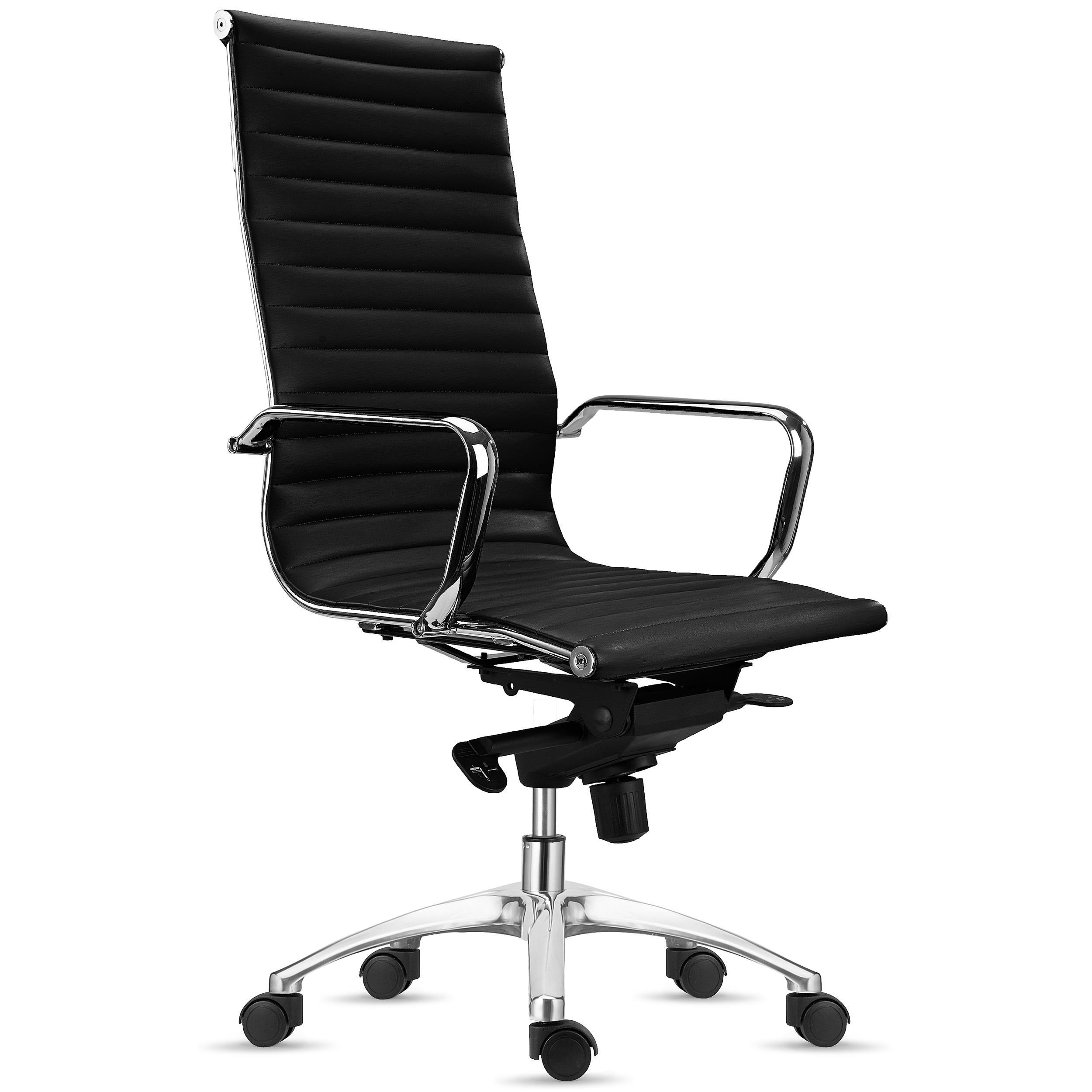 PRODUIT RECONDITIONNÉ Chaise de bureau CHICAGO, Dossier Haut, en Cuir