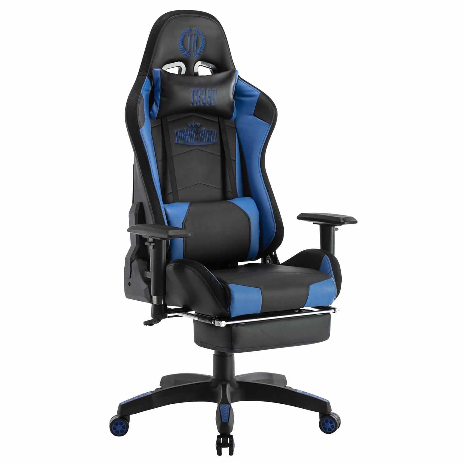 Estoril Light fauteuil de bureau gaming ergonomique avec coussin lombaire  blanc