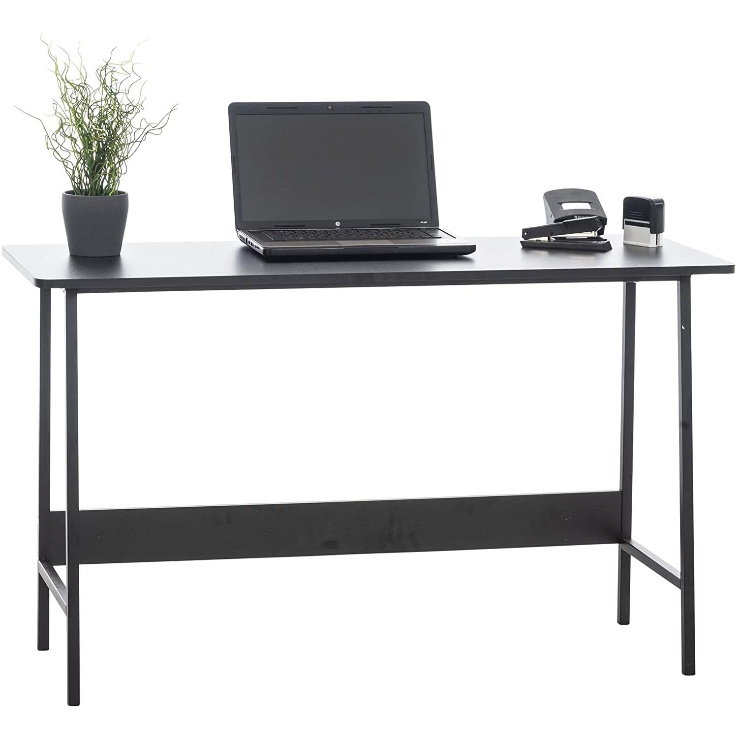 Table en bois et métal noir - Bureau style industriel - Largeur 120cm