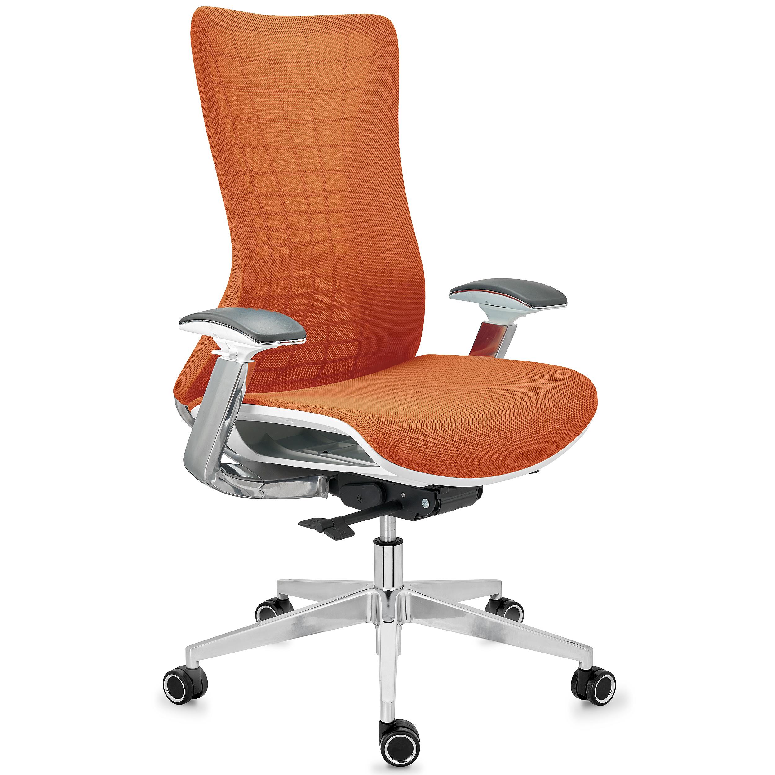 Chaise Ergonomique ENERGY, Design Unique, Excellente Qualité, en Maille, Orange