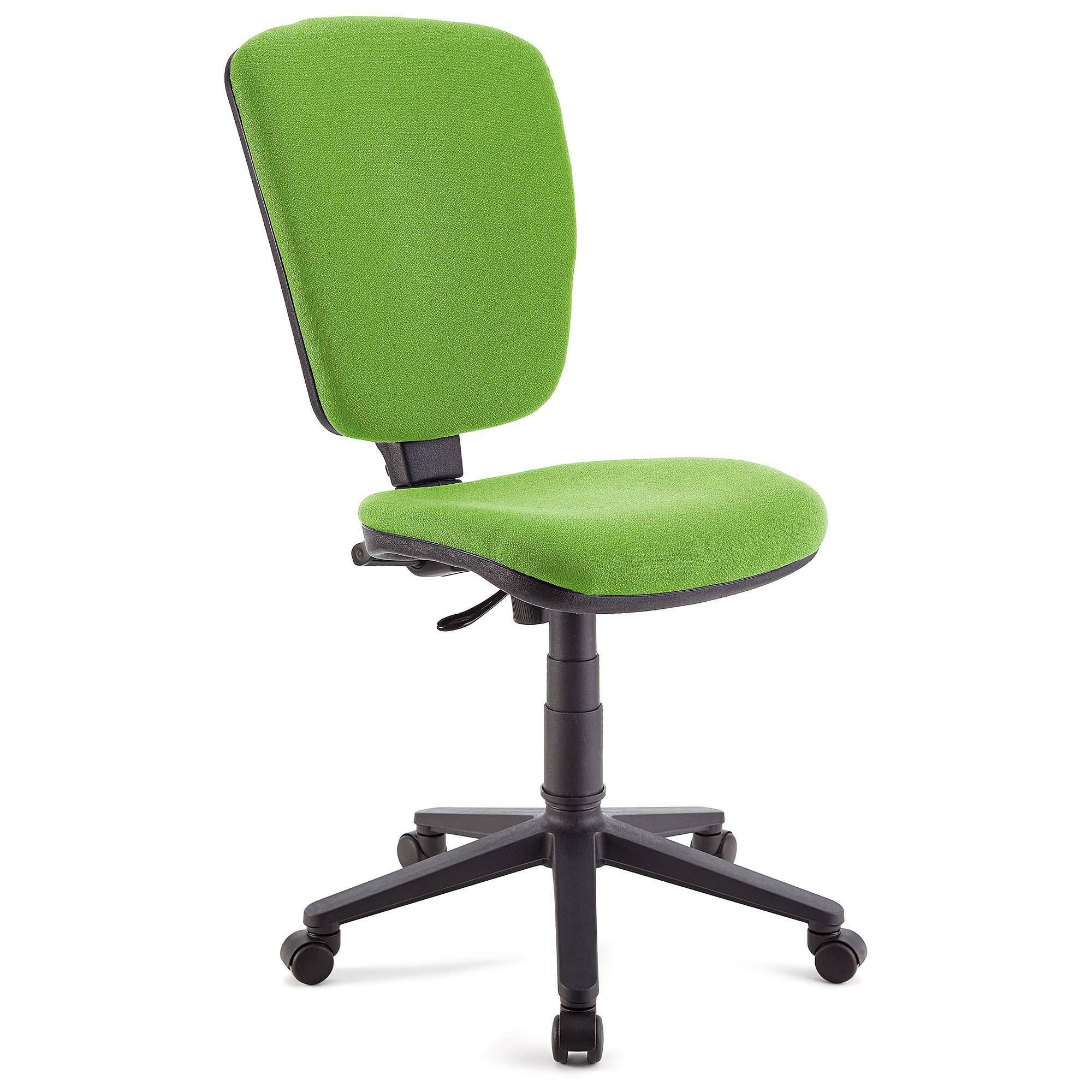 Chaise de bureau CALIPSO SANS ACCOUDOIRS, Dossier Ajustable, En Tissu Résistant, Vert