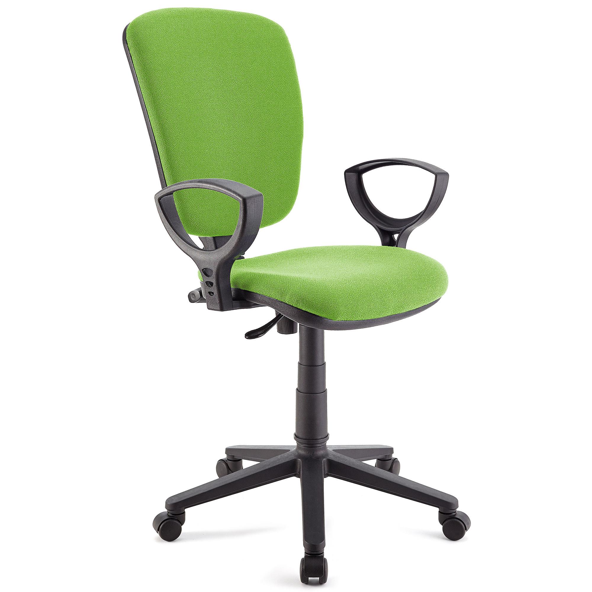 Chaise de bureau CALIPSO, Dossier Ajustable, En Tissu Résistant, Vert