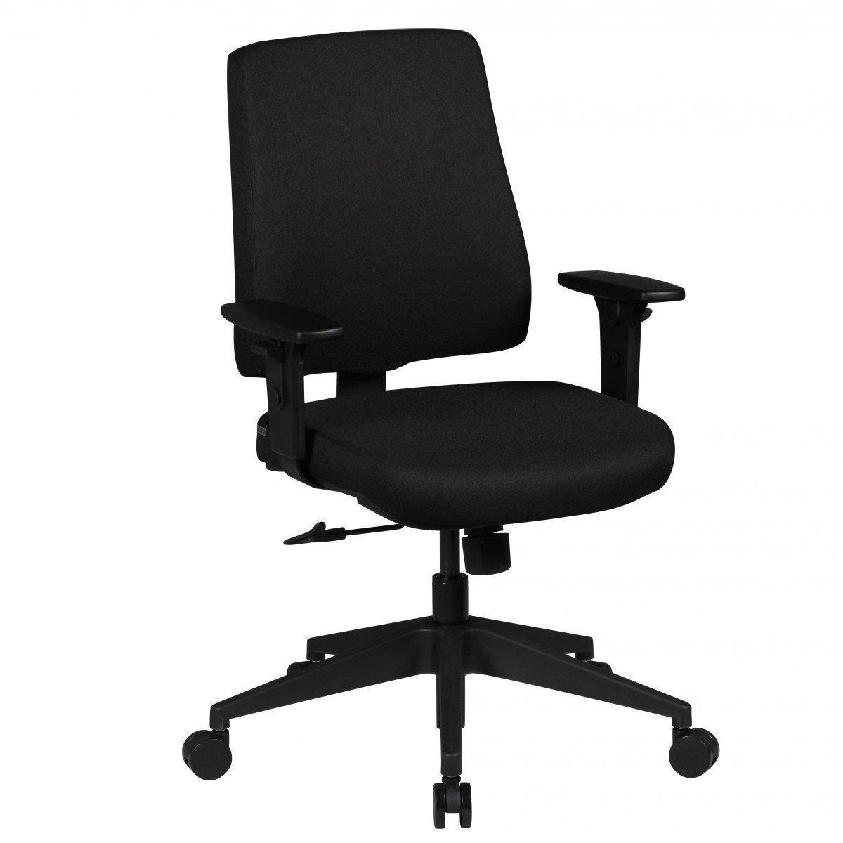 Chaise de Bureau MATEUS, Design et Confort, Accoudoirs réglables, Noir