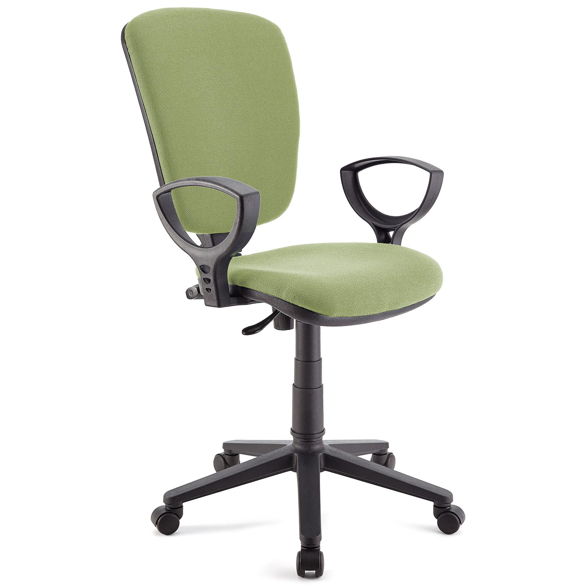 Chaise de bureau CALIPSO, Dossier Ajustable, En Tissu Résistant, Vert Olive
