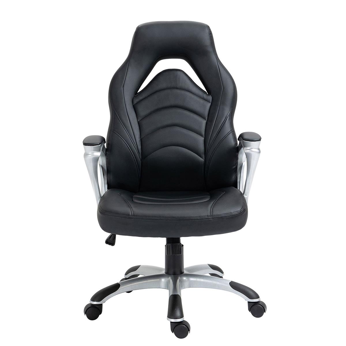 Fauteuil gamer noir marron foncé PRINCE 