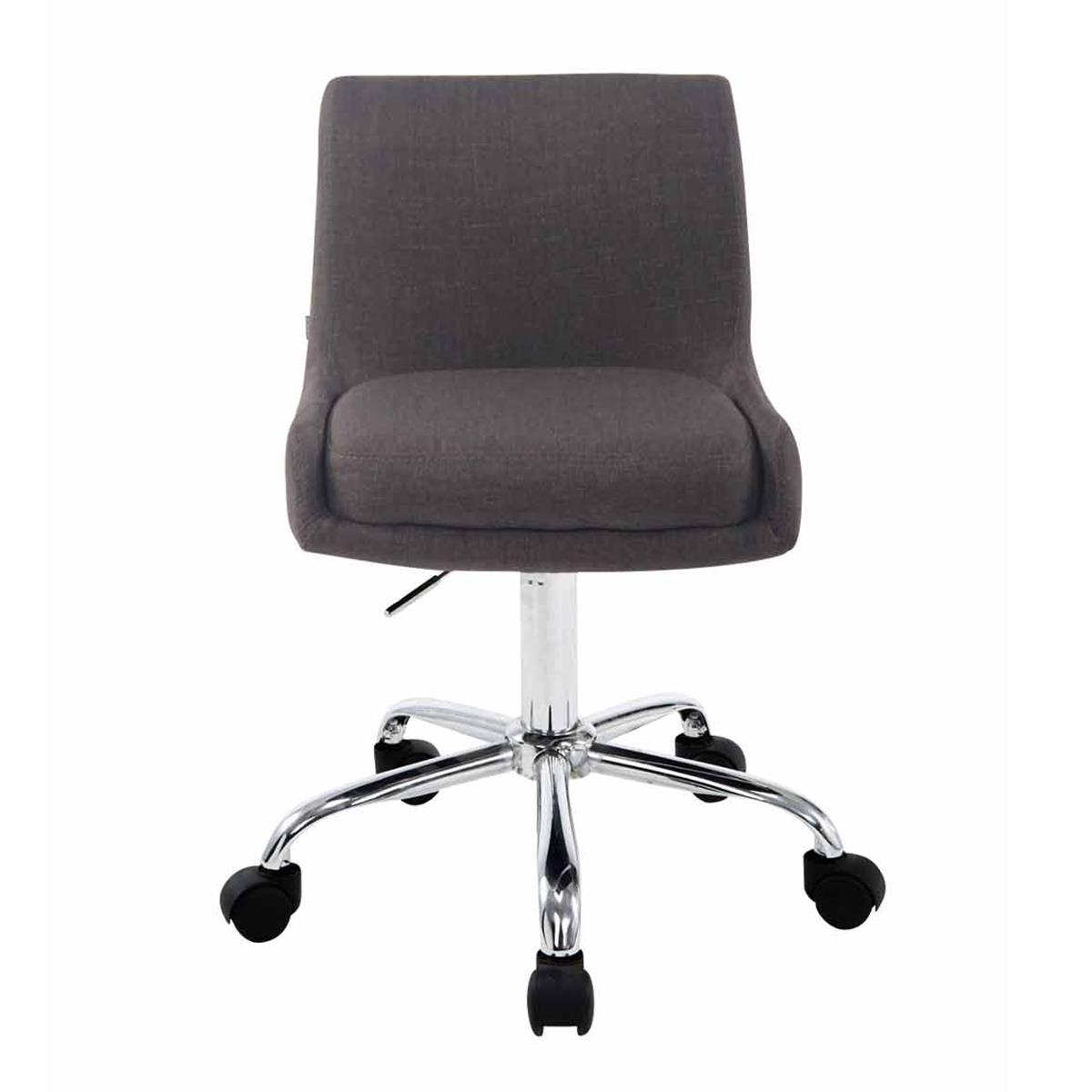 Chaise de bureau ASIA TISSU, hauteur réglable, piétement métallique