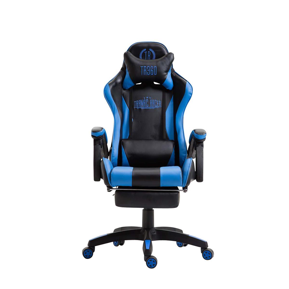 Fauteuil pour Gaming Extensible avec Repose-Pied et Coussin