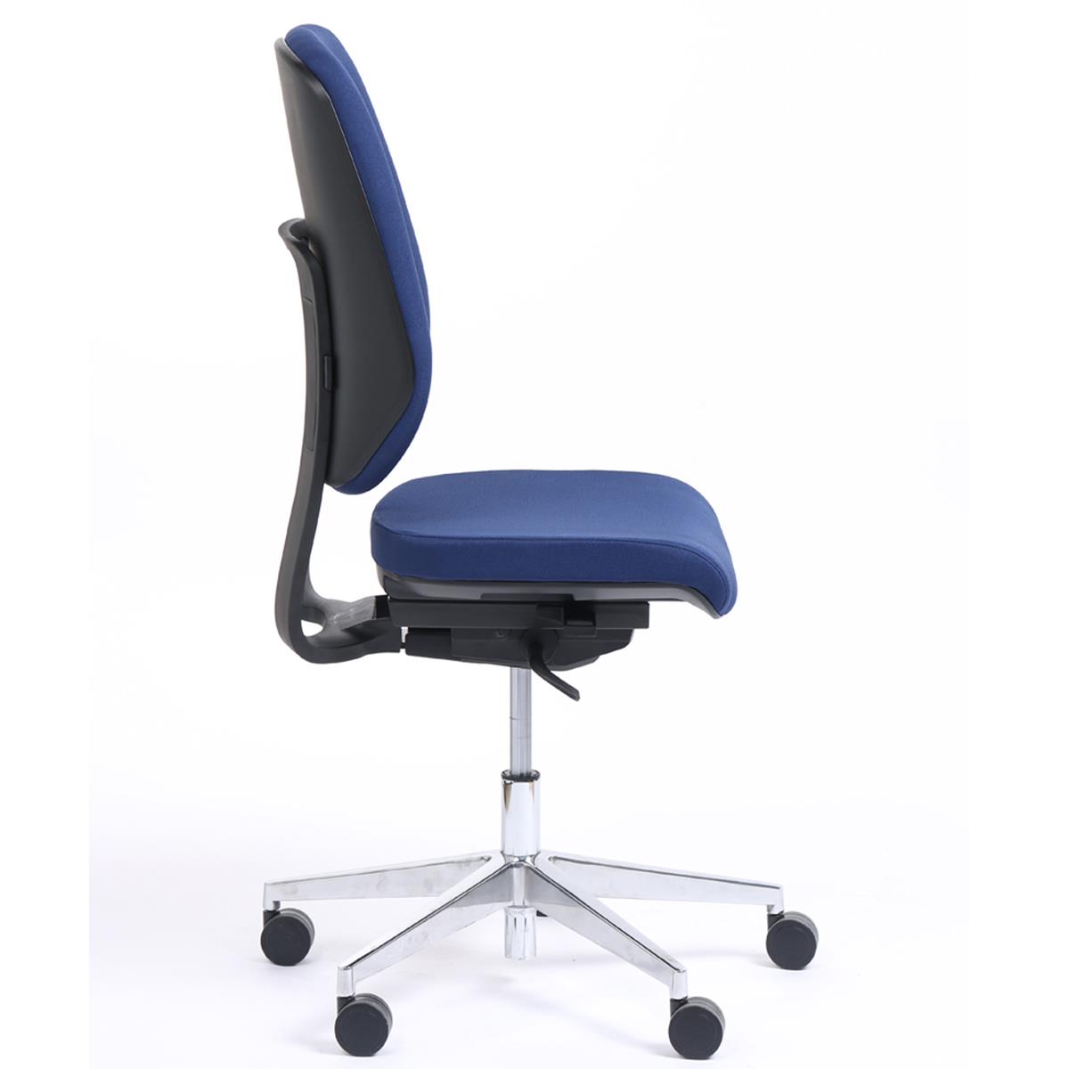 Chaise de bureau BELCASTEL SANS ACCOUDOIRS, Dossier Ajustable, En Tissu