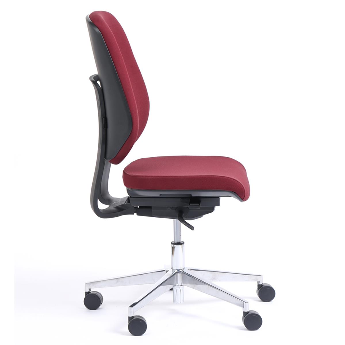 Chaise de bureau BELCASTEL SANS ACCOUDOIRS, Dossier Ajustable, En Tissu