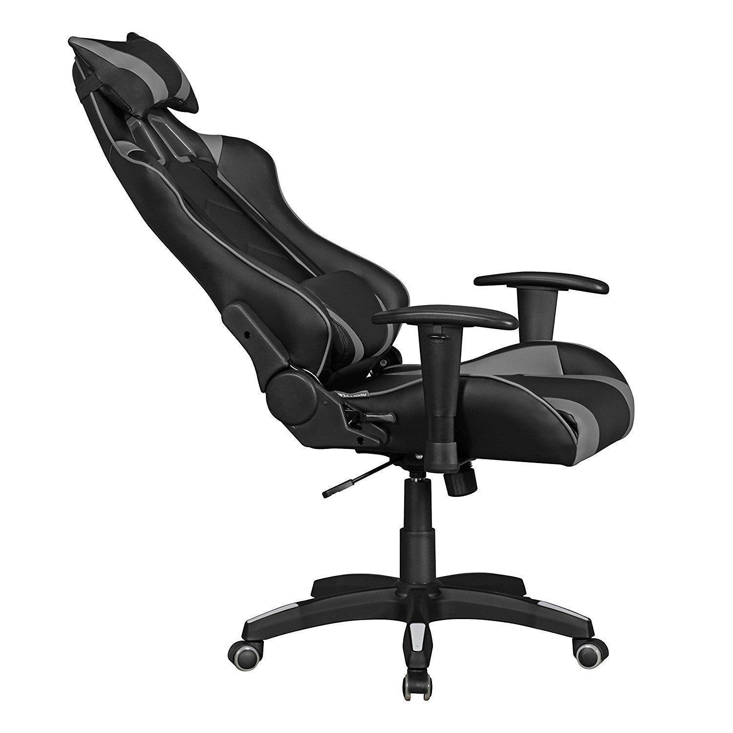 Fauteuil de bureau Gamer ORBY, Inclinable, Noir/Gris 