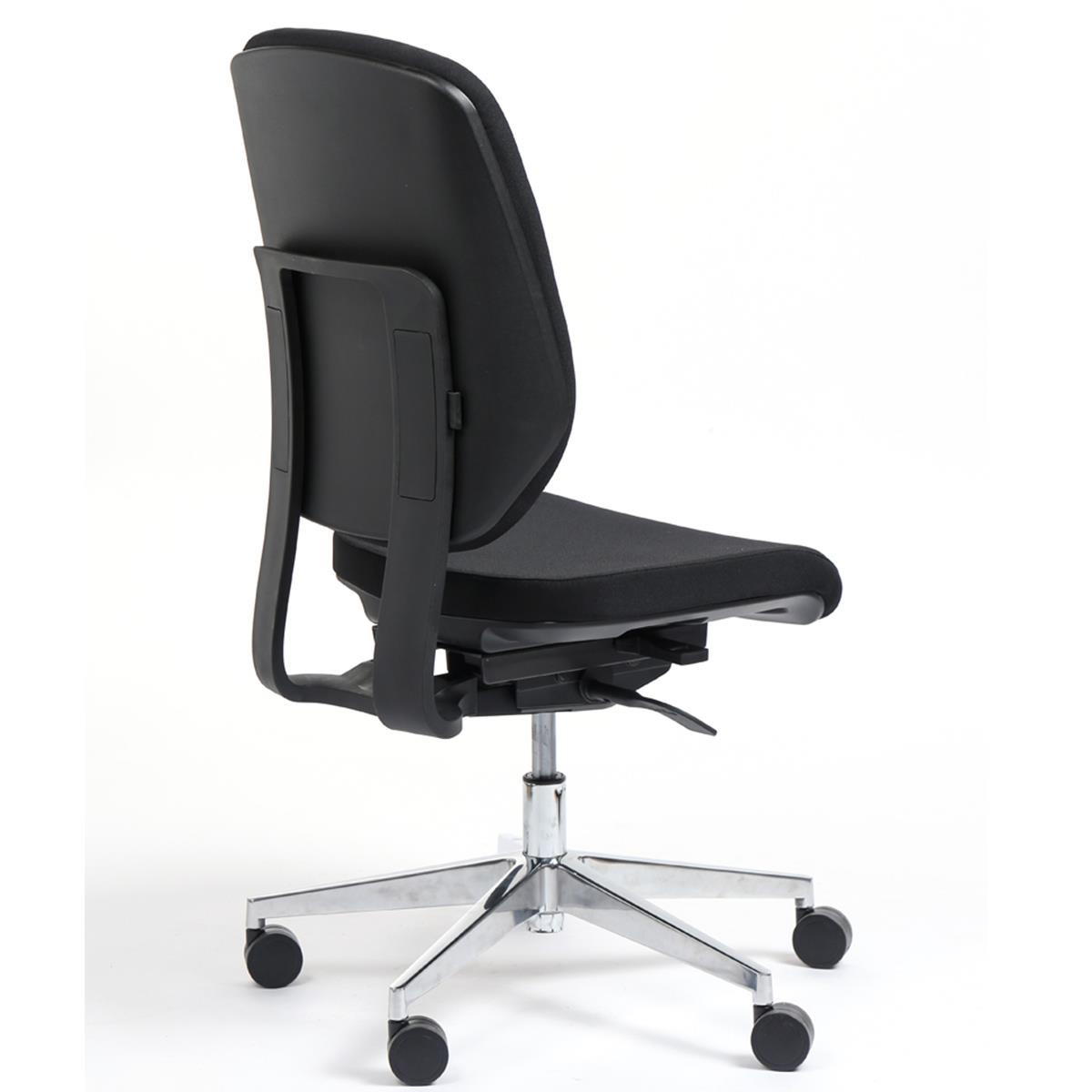 Chaise de bureau BELCASTEL SANS ACCOUDOIRS, Dossier Ajustable, En Tissu