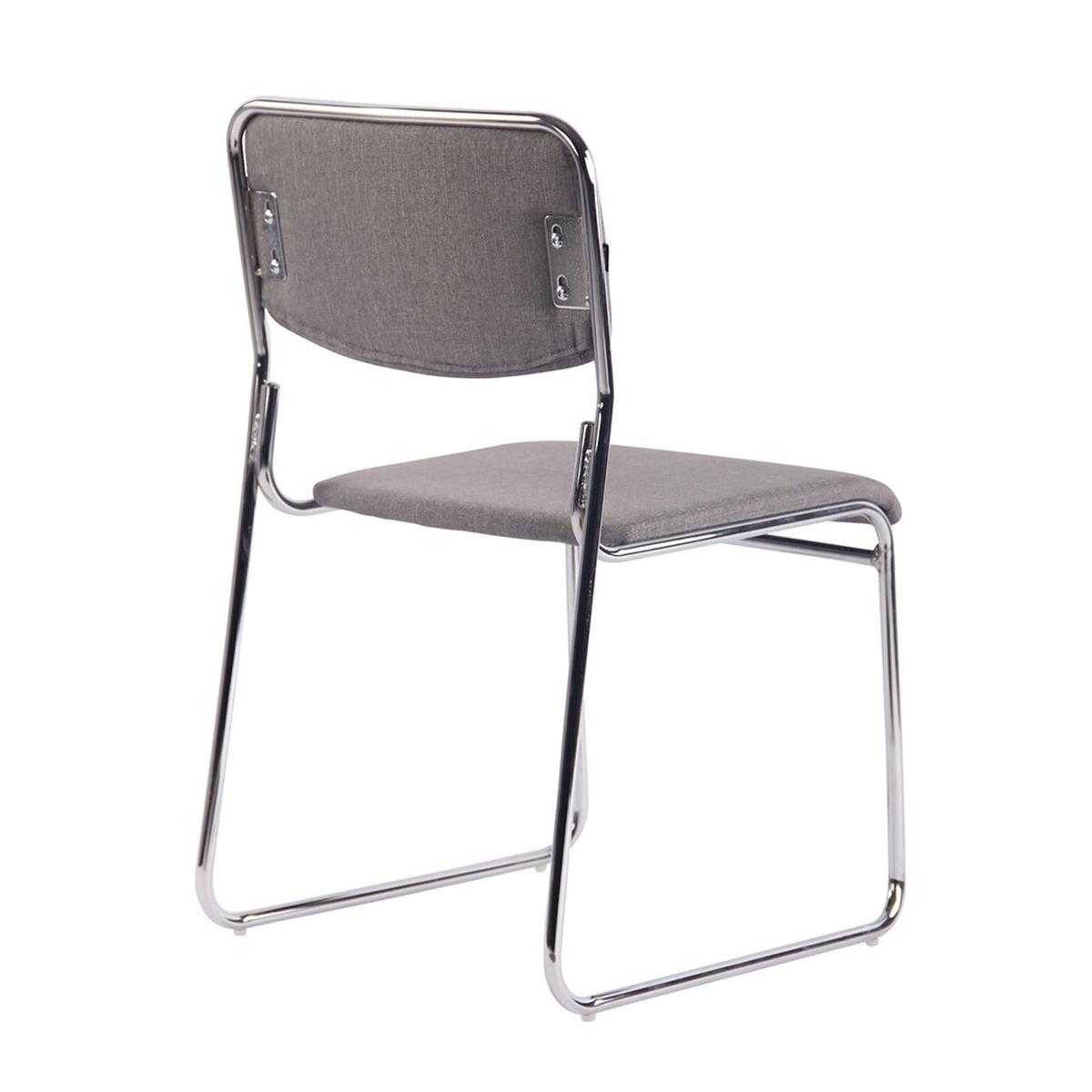 Chaise Visiteur ISO Empilable - Assise Et Dossier Rembourrés, Support 120 Kg - Pour Salle D'Attente, Bureau