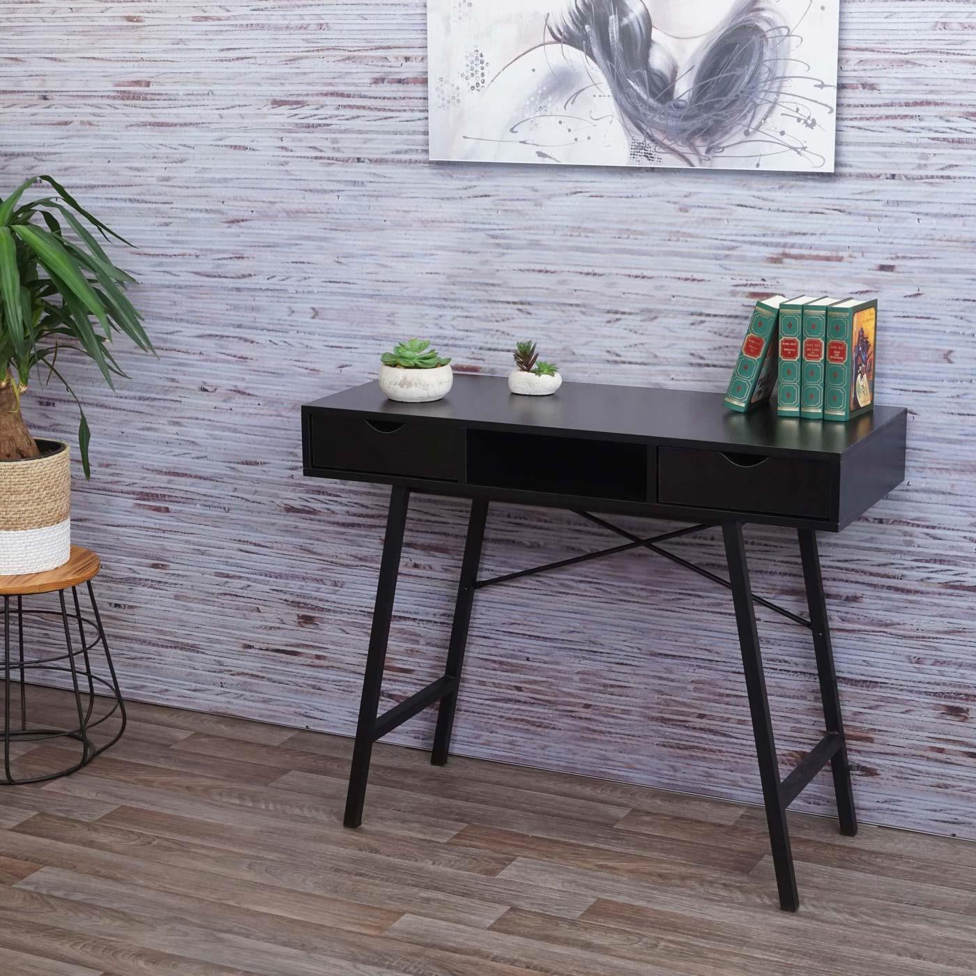 Porte-bûches En Acier Noir - Rangement Bois De Chauffage 100x40x80 Cm - Pour Cheminée Et Poêle