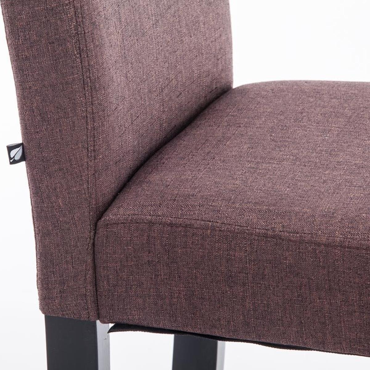 Lot de 4 chaises de salle à manger SABANA en rotin, avec coussin, tressage  exclusif, couleur marron clair 