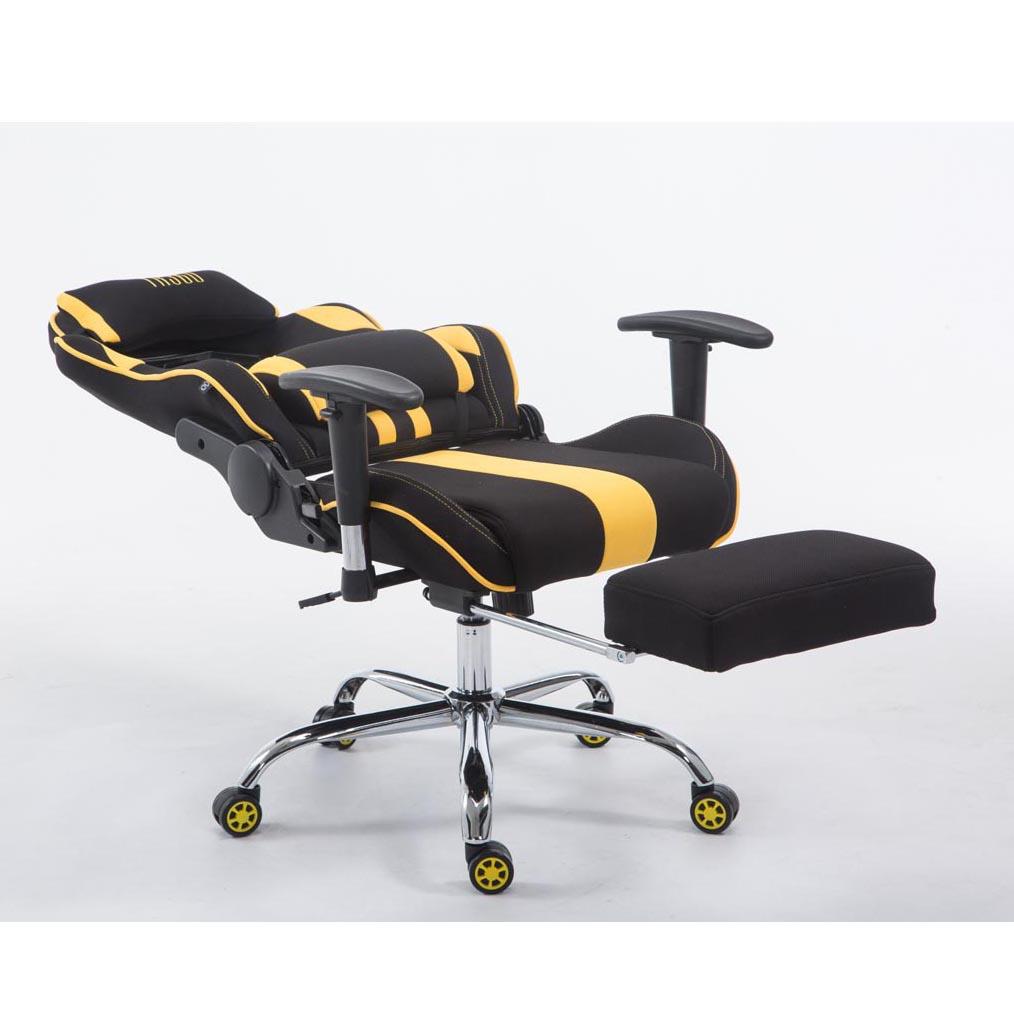 Fauteuil gamer Songmics PIRATE avec repose-pieds en tissu et similicuir