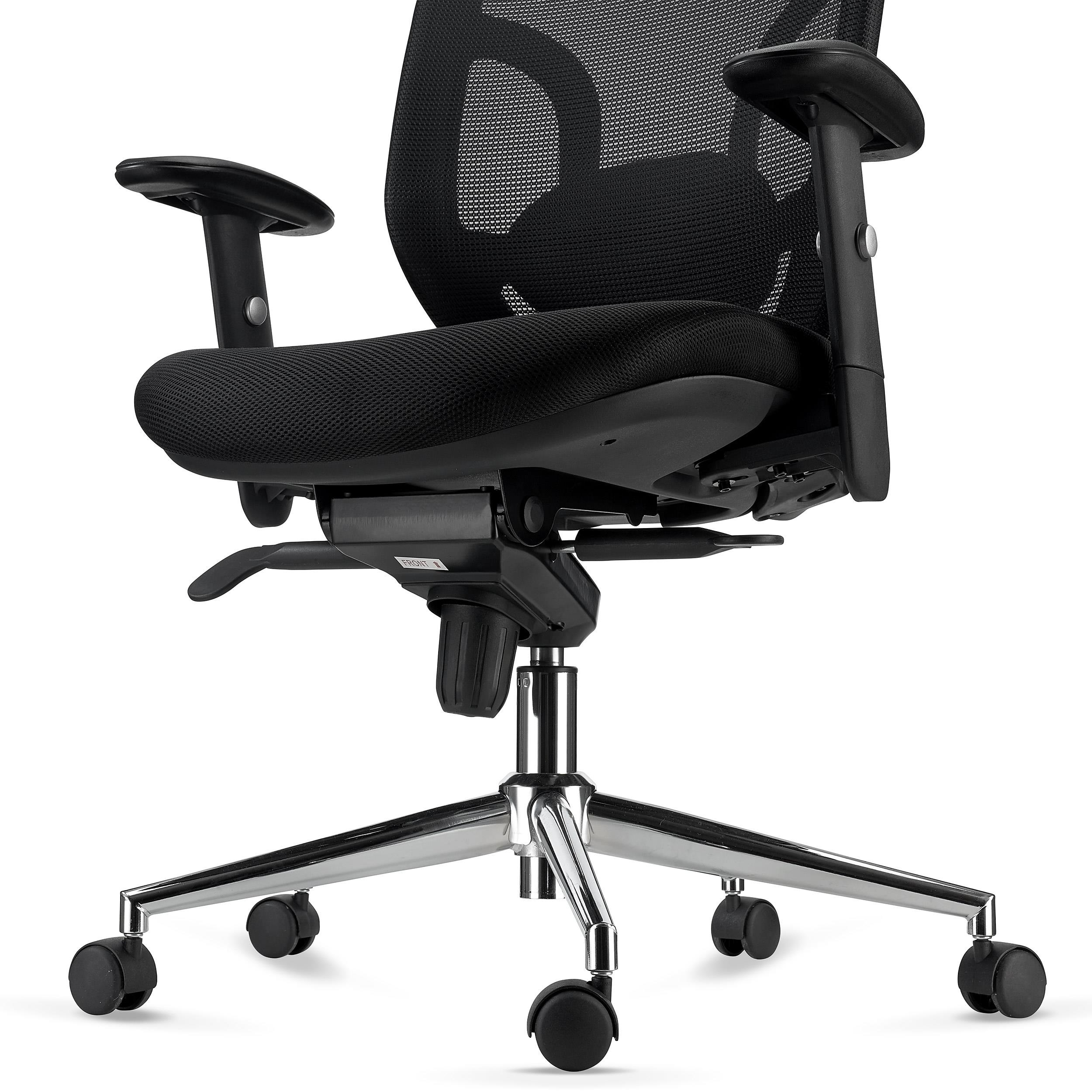 Chaise d'ordinateur NORIS avec un Design Gamer sublime, Revêtement en Cuir,  Utilisation Professionnelle 8h, Blanc 