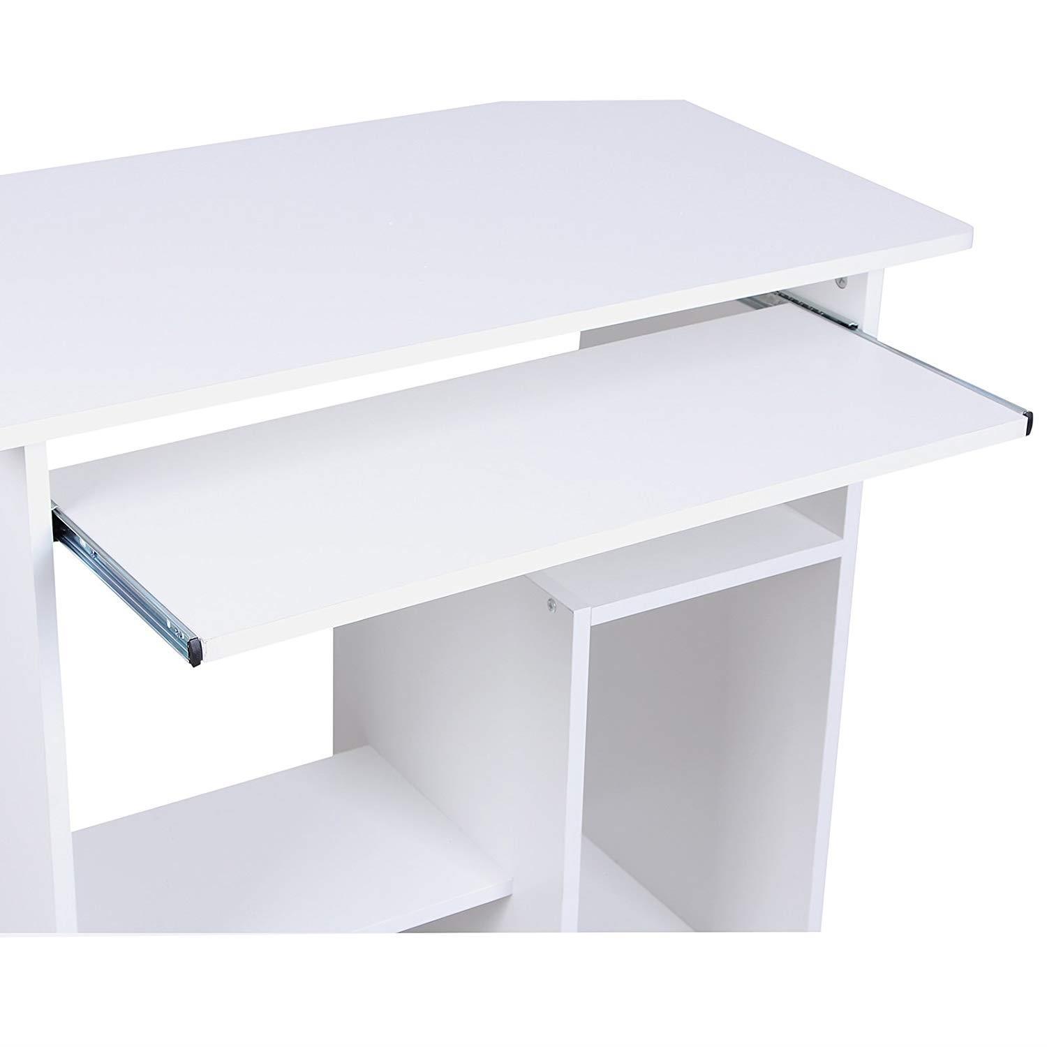 Bureau Lavoro 6 tiroirs + tablette coulissante clavier