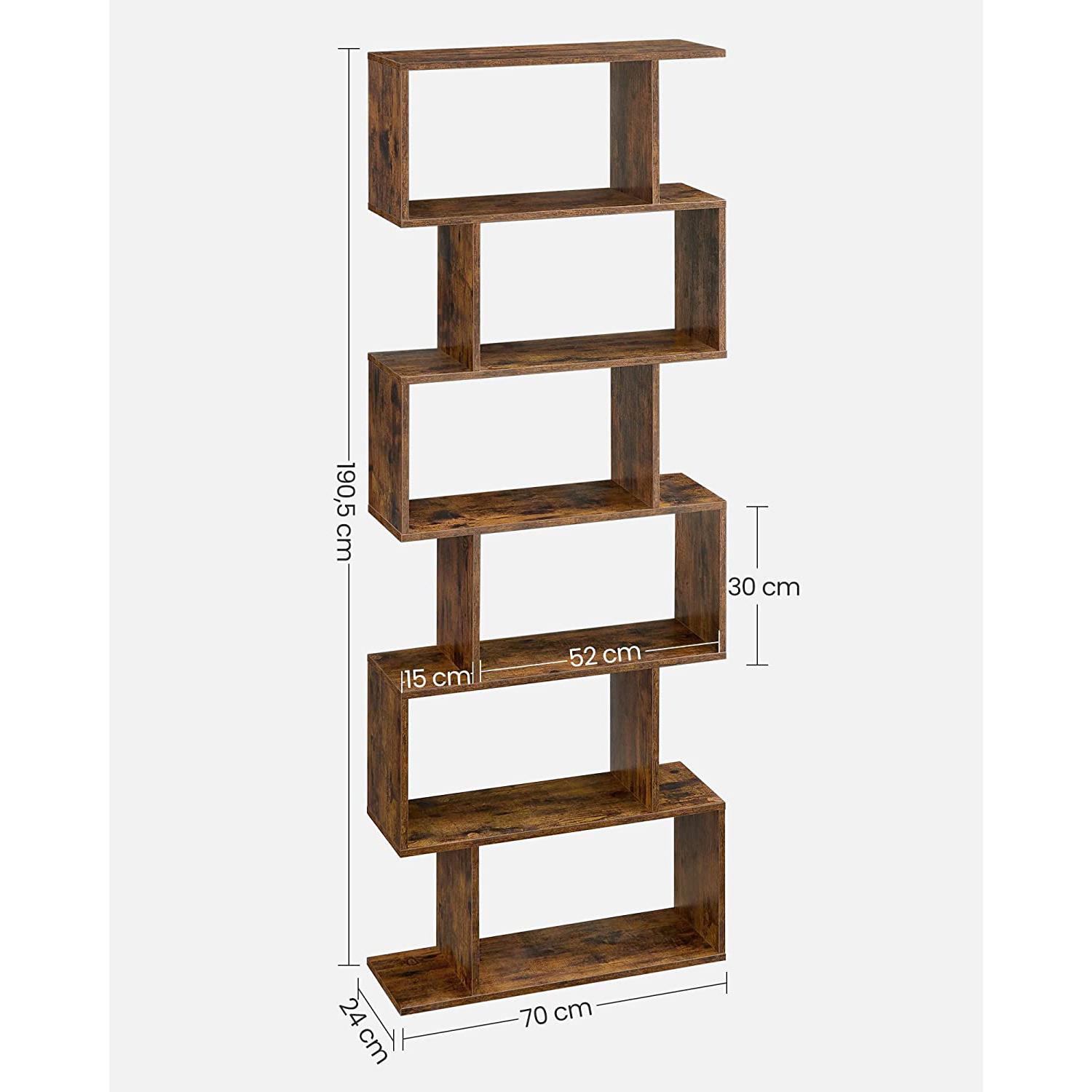 Étagère basse Usu 64,4cm Bois Noyer et Noir