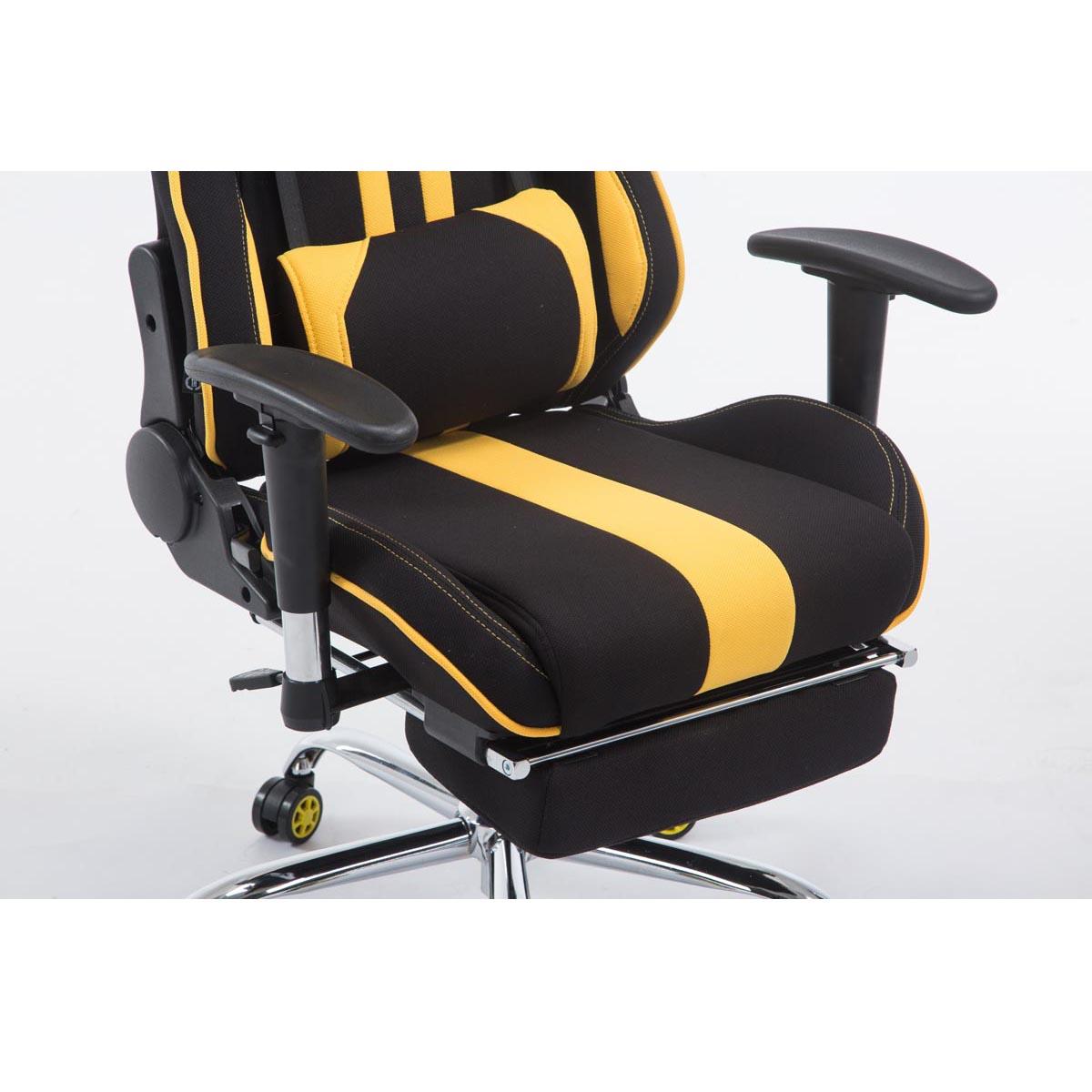 Fauteuil gamer Songmics PIRATE avec repose-pieds en tissu et similicuir