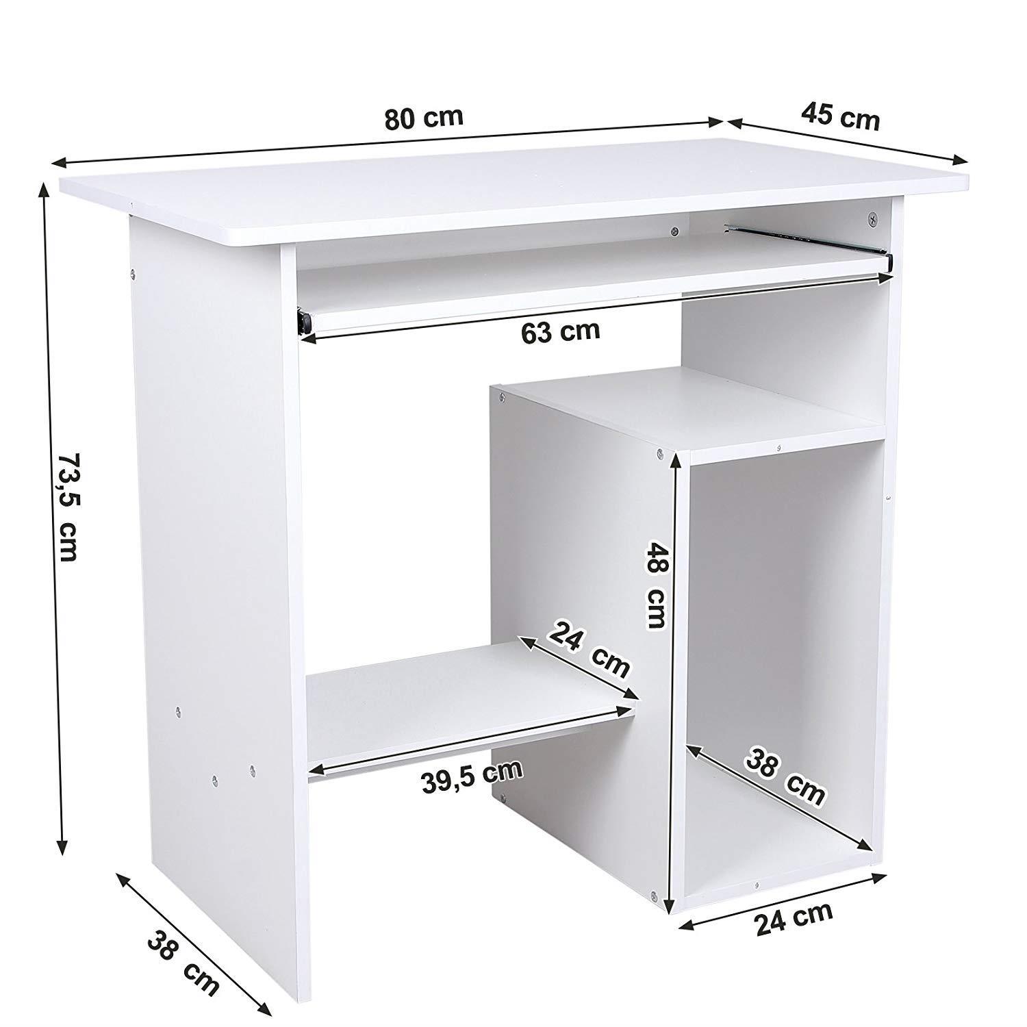 Bureau Informatique ORNELA, en Bois Blanc 