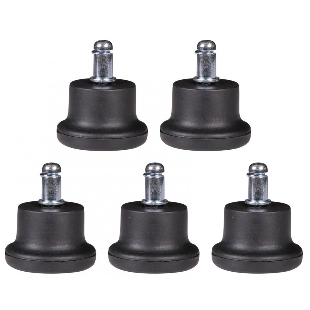 5x Patins de Chaise De Bureau, 11x55mm, Remplacement de Roulettes, Tout Type de Sol