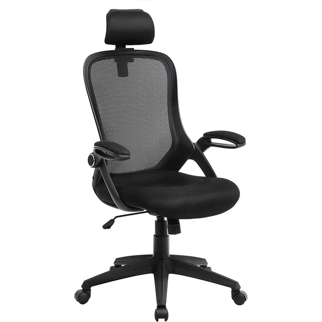 DEMO# Chaise Ergonomique LIBE, Accoudoirs Rabattables, Appui-tête Réglable, Assise Rembourrée