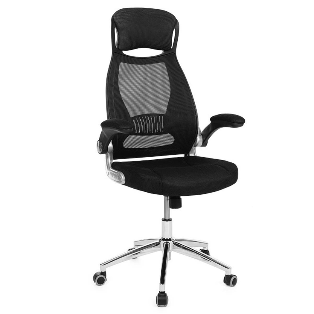 DEMO# Chaise Ergonomique NICOLE, Soutien Lombaire, en Maille Respirable, Couleur Noir