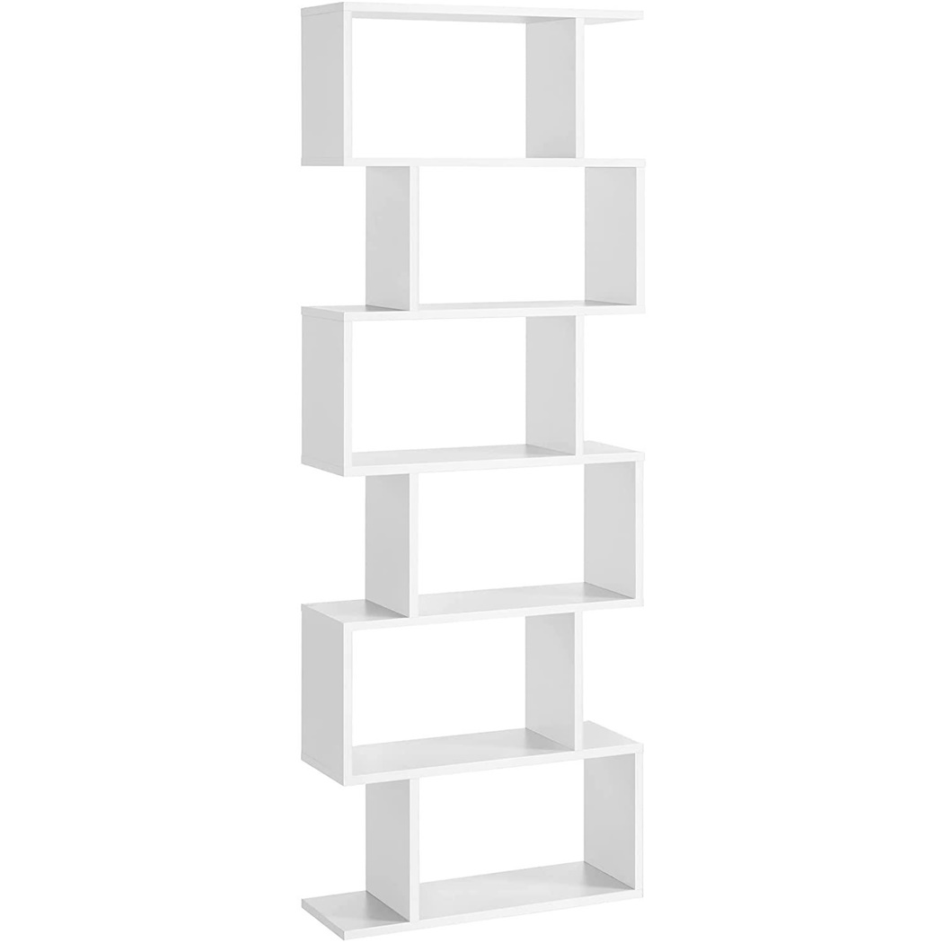 Étagère KISTA, 70x24x190 cm, Design Moderne, en Bois, Blanc