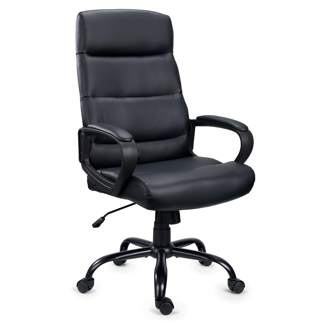 Fauteuil de bureau HUGO, Grand rembourrage, Utilisation 8h, Noir