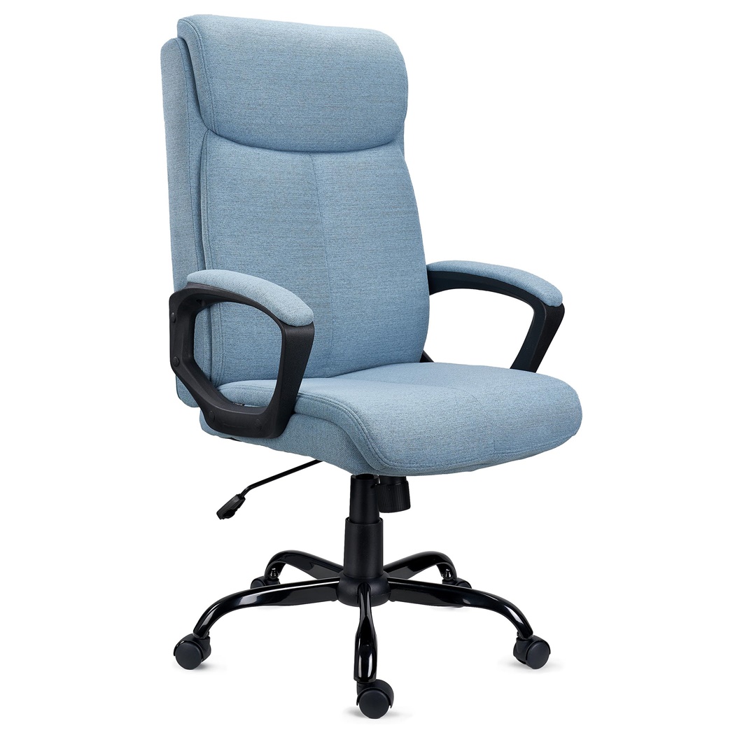 Fauteuil de bureau COSMO TISSU, Grande qualité, Gris Bleu