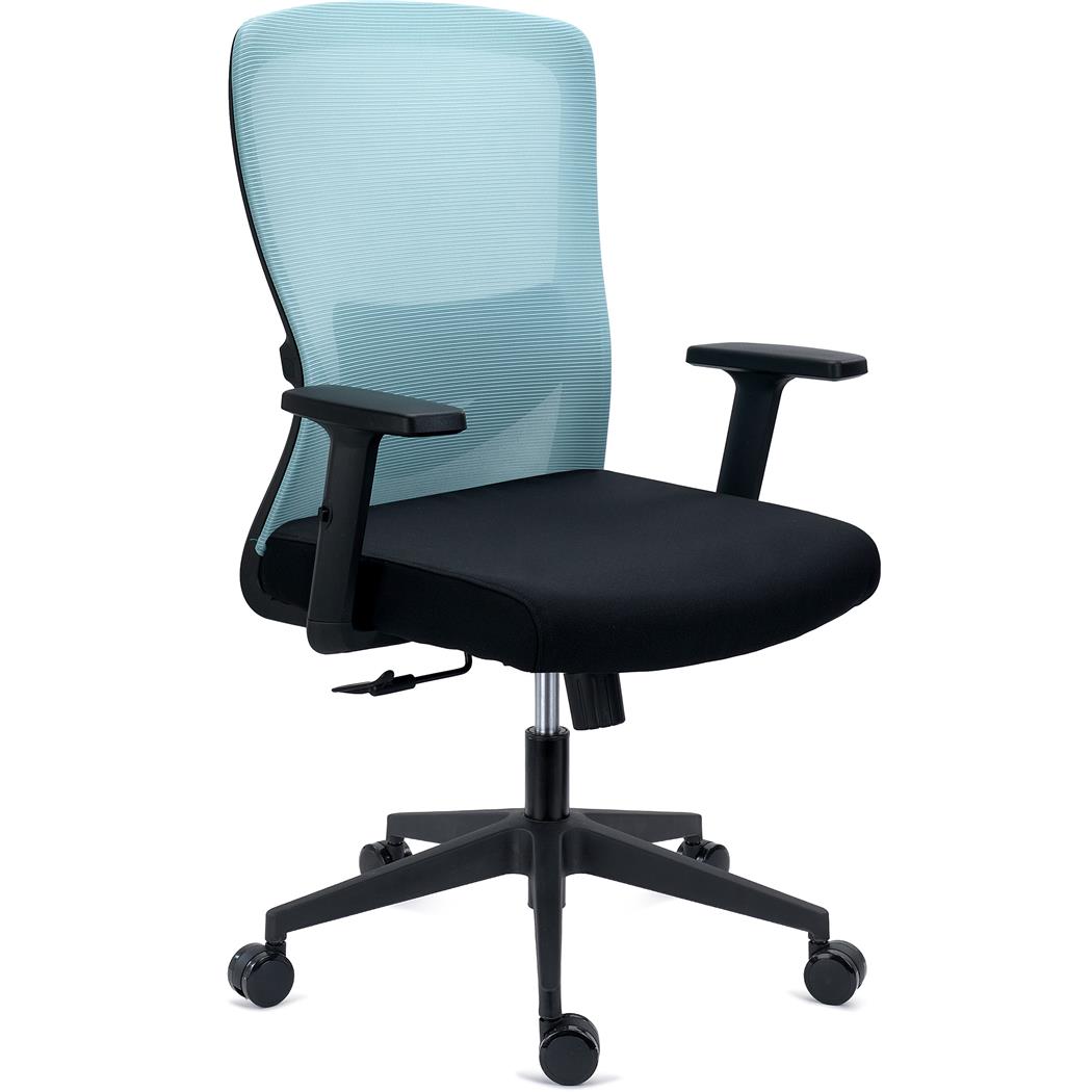 Chaise de Bureau NOTE, Utilisation Intensive de 8h, Support Lombaire Réglable, en Tissu et Maille, Vert
