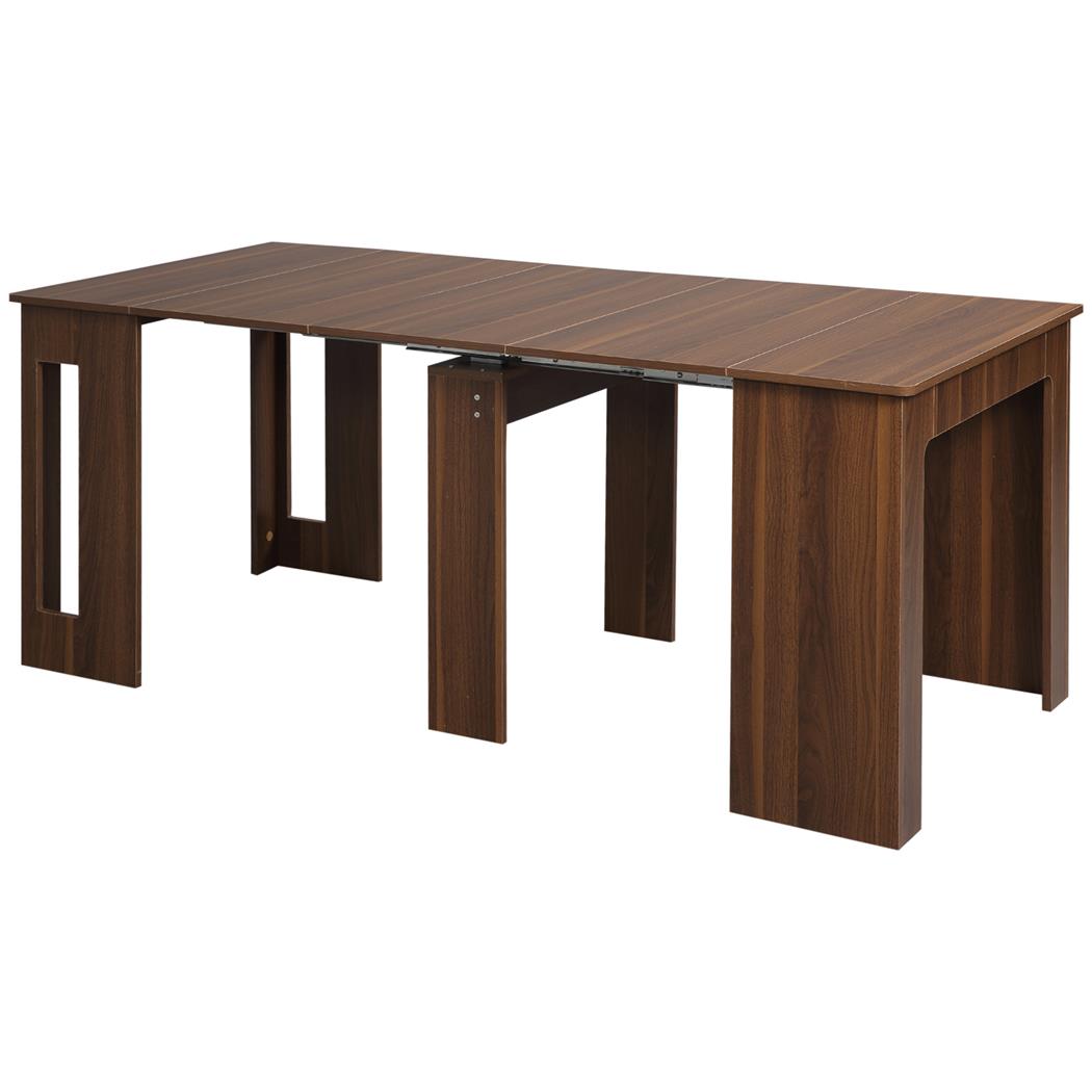 Table de Réunion ASMARA, Extensible de 60 à 180 cm, en Bois, Noyer