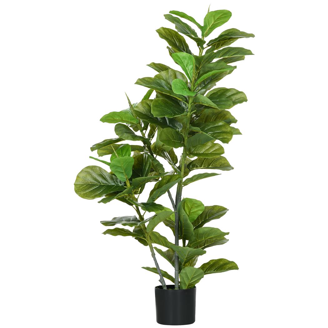Plante de Bureau STAISY, Hauteur 110 cm, Ficus Artificiel, Pot Inclus