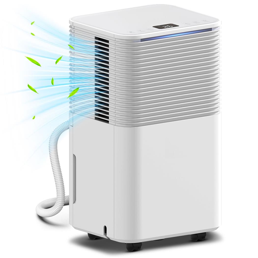 Deshumidificateur de Bureau CLIMAFIX, Design Compact, Réservoir 2L, Silencieux, Blanc