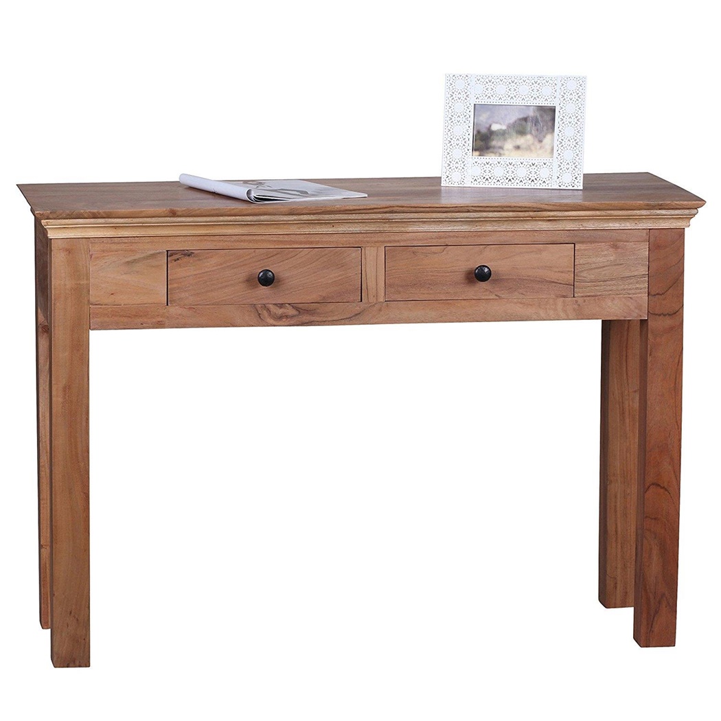 Bureau DAKOTA, Style Rustique, Fait Main, Dimensions 110x40x76cm, en Bois d'Acacia