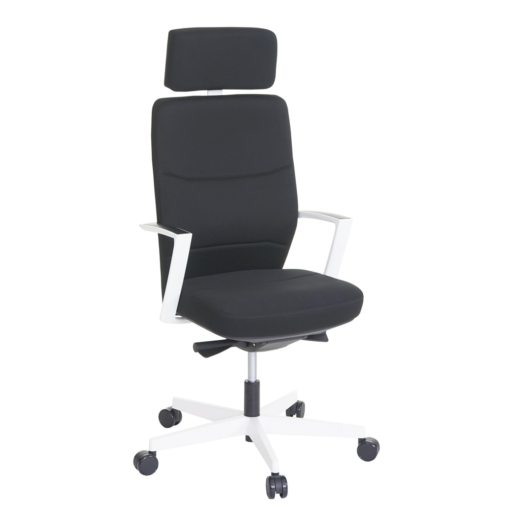 Fauteuil de bureau PINAT TISSU, Ergonomique, Grande Qualité et Design, Noir