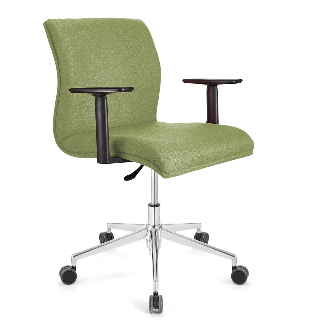 Fauteuil de bureau ANIBAL BASE PRO, Accoudoirs Ajustables, Tissu, Vert Olive