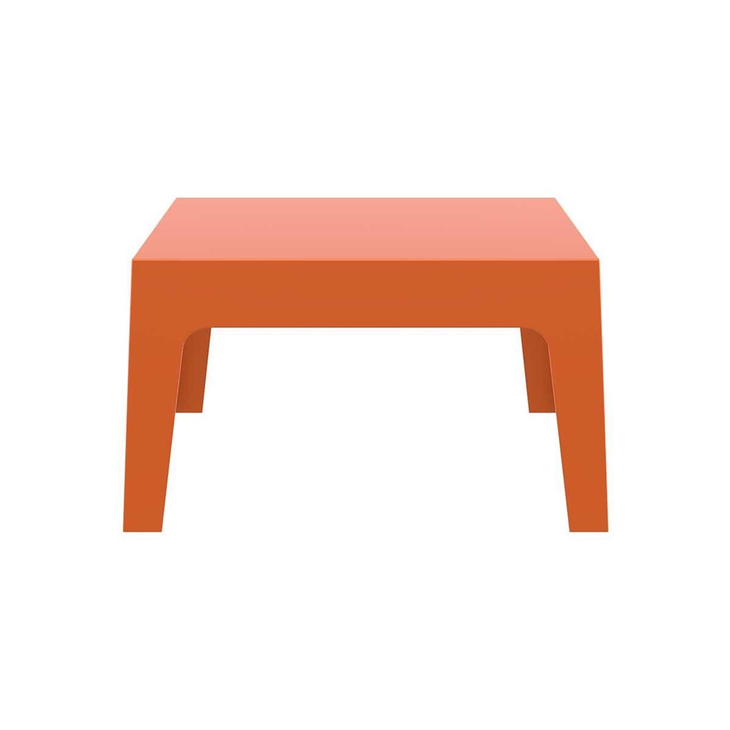 Table Basse RICKY, 70x50cm, Design Moderne, Pratique, Empilable, Orange