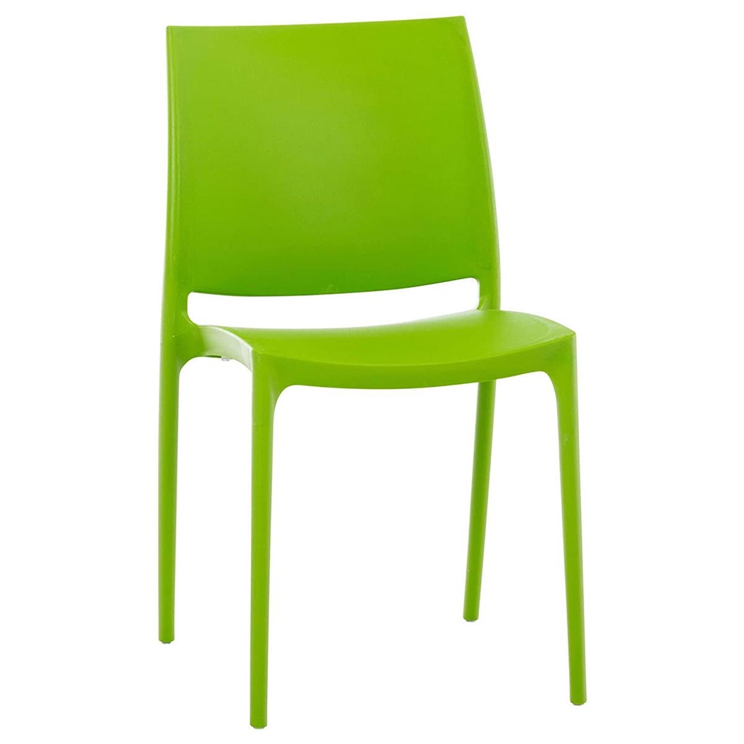 Chaise visiteur ASTRA, Empilable, Design Moderne et Polyvalent, Vert