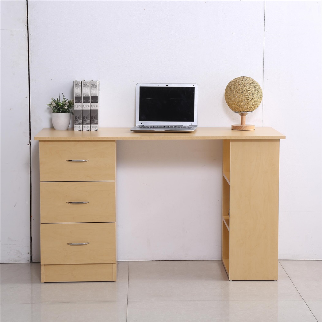 Bureau Informatique LIAM, 120x49x72cm, en Bois, Hêtre