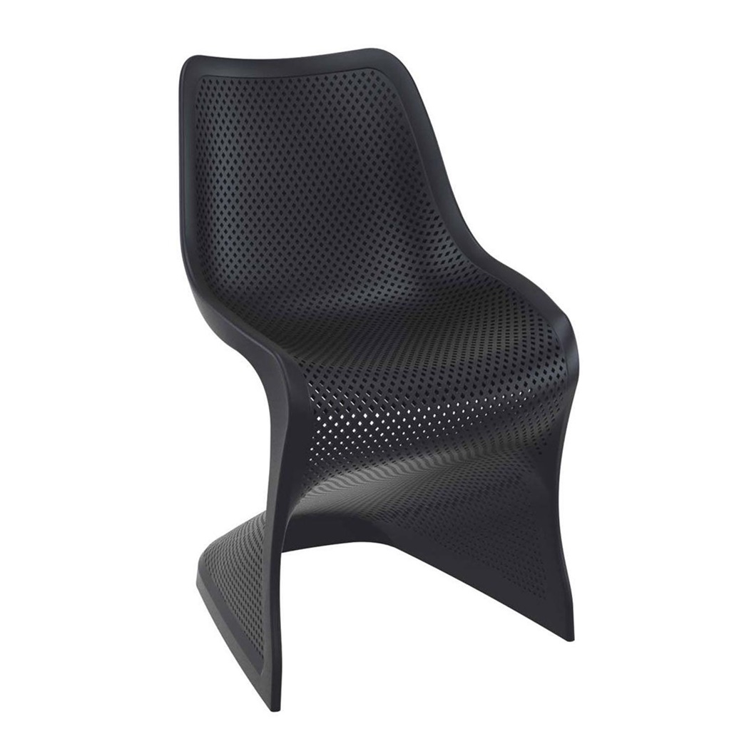 Chaise visiteur CALIMA, Ergonomique, Design Moderne, Structure Solide, en Noir
