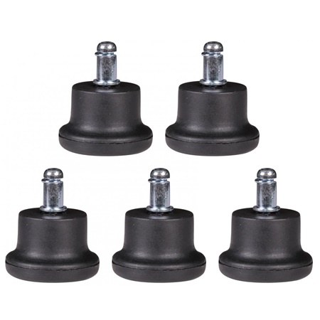 5x Patins de Chaise De Bureau, 11x55mm, Remplacement de Roulettes, Tout Type de Sol