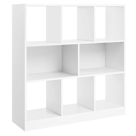 Étagère ATHENAS, Design Moderne, 97,5x30x 100 cm, en Bois, Blanc