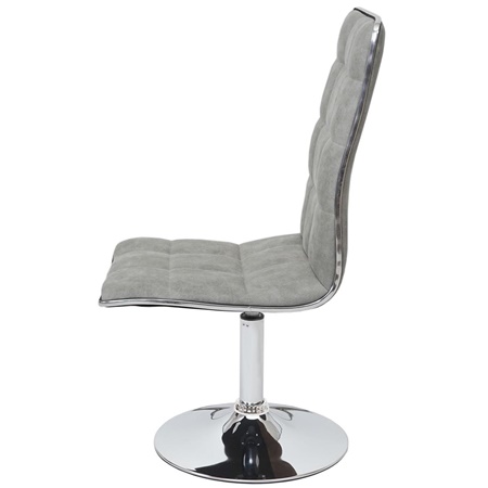 Lot de 6 Chaises de Salle à Manger Pivotantes FUTON, en Tissu Gris Vintage
