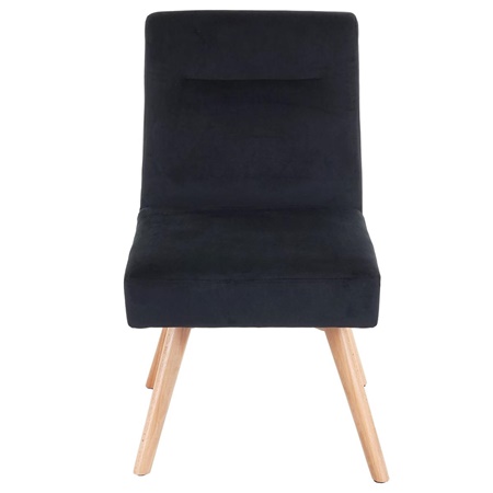 Lot de 6 Chaises de Salle à Manger NEBULA, Design Élégant, Bois de Hêtre, Velours Noir 