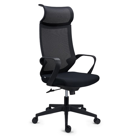 Chaise Ergonomique SINTRA, Appui-Tête, Mécanisme Basculant, Noir