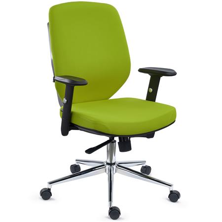 Chaise Ergonomique TRAFIC, Support Lombaire, Accoudoirs Ajustables, Excellent Rembourrage, Vert