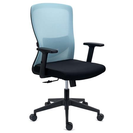 Chaise de Bureau NOTE, Utilisation Intensive de 8h, Support Lombaire Réglable, en Tissu et Maille, Vert