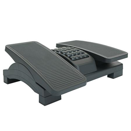 Repose-pieds Ergonomique VARDIS, Ajustable en Hauteur et en Angle, Noir