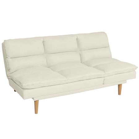 Canapé MENDIX, Convertible en Lit, Confortable et Fonctionnel, en Tissu, Beige